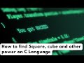 Exercise Eight Find Power of Values on C Language