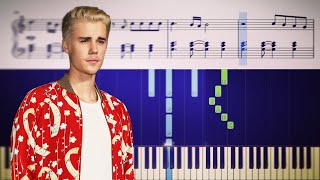 Justin Bieber \& benny blanco - Lonely - EASY Piano Tutorial for Beginners