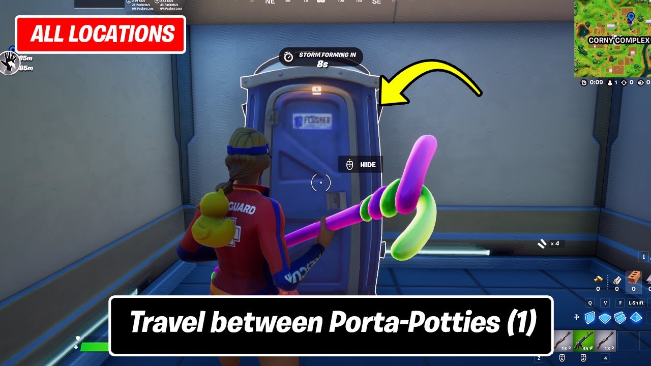 Travel Between PortaPotties! All PortaPotties locations in Fortnite