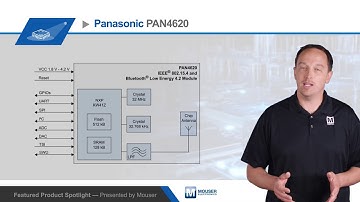 Panasonic PAN4620 IEEE 802.15.4 & BLE 4.2 Module — Featured Product Spotlight | Mouser Electronics