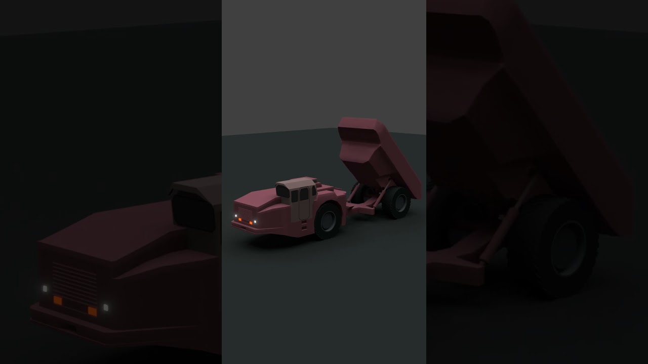 Underground Mining Truck Animation