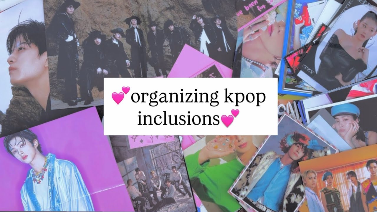 organizing kpop inclusions (2 years worth!) ft meowcafe // straykids, enhypen, nct, txt + more