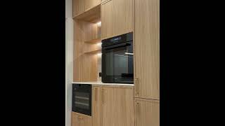 Шкаф для бытовой техники на кухню в древесном исполнении