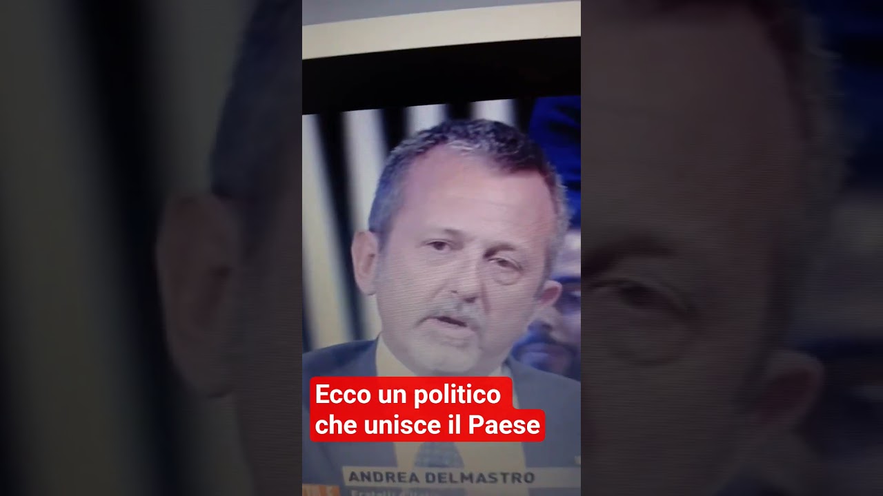 Andrea Delmastro (Fratelli d'Italia) in Oggi abbiamo visto due Italie