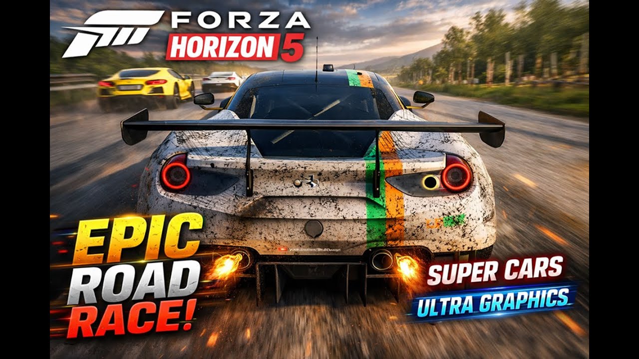 EPIC LONG ROAD RACE | FORZA HORIZON 5 | SUPER CARS | HIGH GRAPHICS