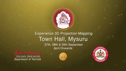 Mysuru Dasara 2017 - 3D Mapping Show