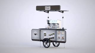 Coffee bike trailer