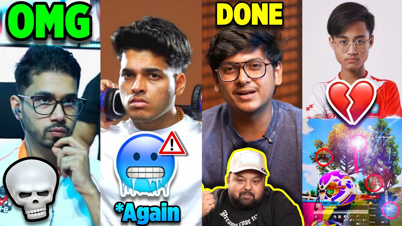 Retirement Announced 😳💔 All SHOCKED Reactions🥶 Saumraj in BGIS,Jonathan Gaming reply,8Bit Goldy,BGMI