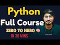 👉 Python Programming Full Course | Full Tutorial in 30 Minutes | Step‑by‑Step from Zero to Hero