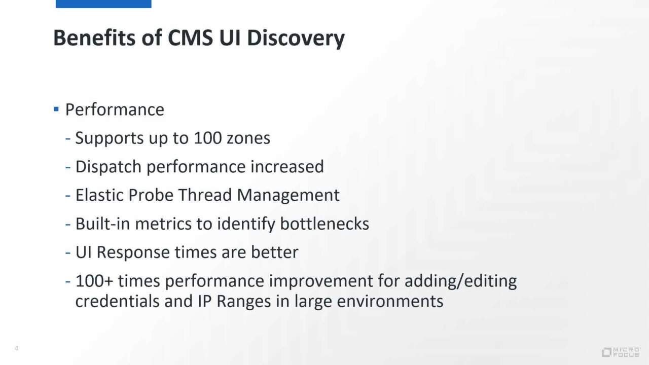Overview of Discovery in the new CMS UI of Universal Discovery and CMDB: (Discovery UI: Part 1 of 4)