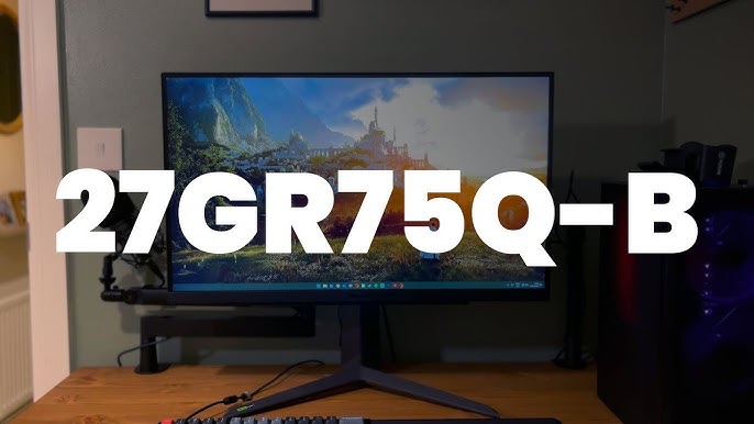 LG 27GR75Q-B 27 UltraGear FreeSync Premium HDR10 Gaming Monitor LN138563 -  27GR75Q-B.AEK