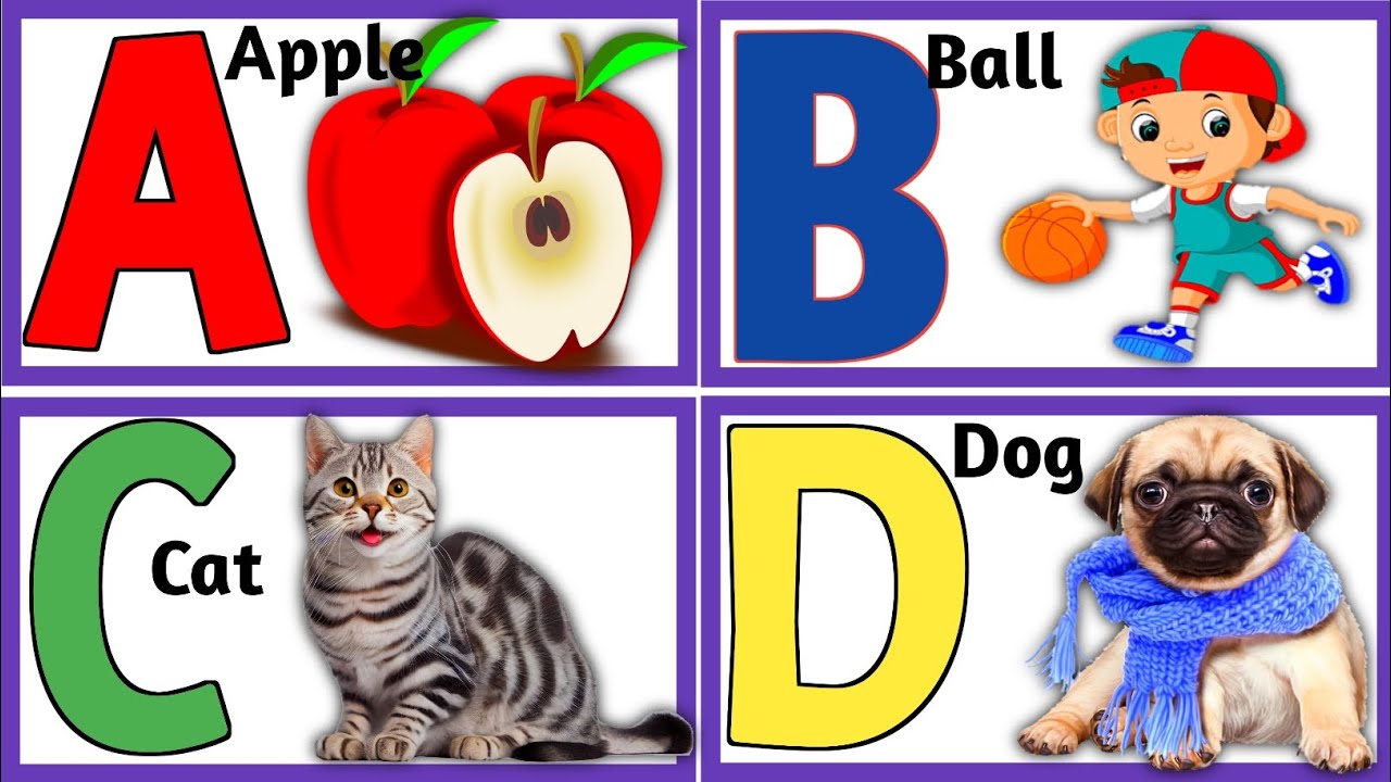 English alphabet | Learn Alphabet ABCD | ABC Preschool Book Learning ...