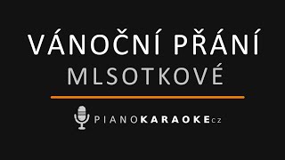 Mlsotkové - Vánoční přání | Piano Karaoke Instrumental