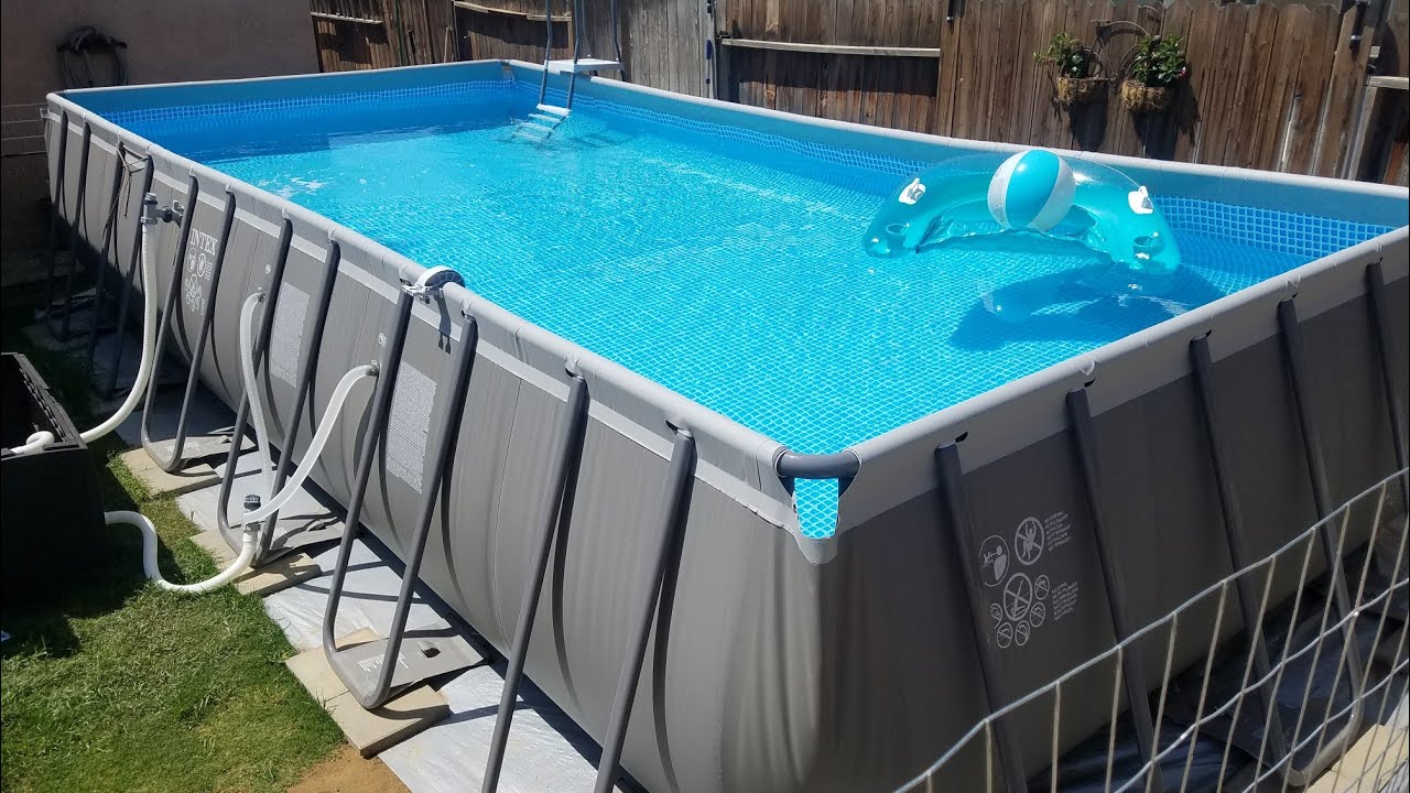 Intex Pool 24 X 12 X 52 The Sosa Family Youtube