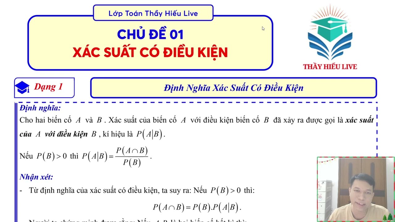 Toán 12 - Xác Suất Có Điều Kiện - Dạng 1 (BG)