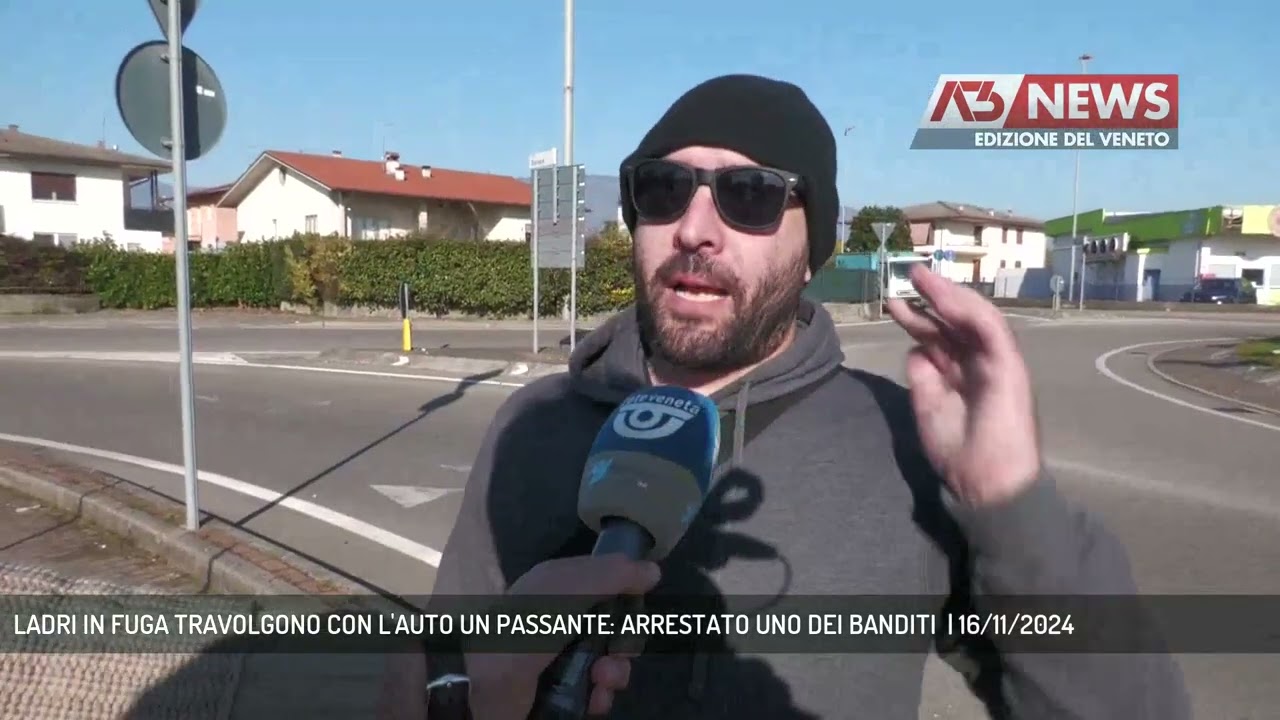LADRI IN FUGA TRAVOLGONO CON L'AUTO UN PASSANTE: ARRESTATO UNO DEI BANDITI  | 16/11/2024