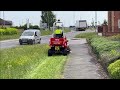 Battery Powered RINO Unit Fitted with Flail Cutting Deck at Work in the UK