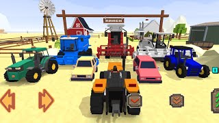 Welcome, my new cars, at the ranch ‼️ Blocky Farming & Racing Simulator ❌ Play GAME for Android❌IOS screenshot 2