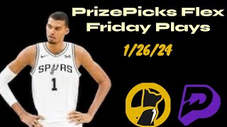 #PrizePicks Flex Friday Picks  1/26/24