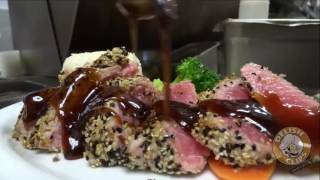 Grilled Sesame Encrusted Tuna at the Fireside Bar and Grill in Marlboro, NJ