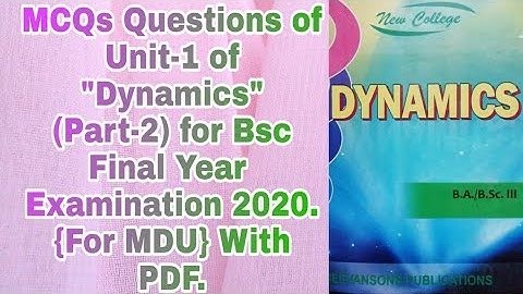 Dynamics MCQ