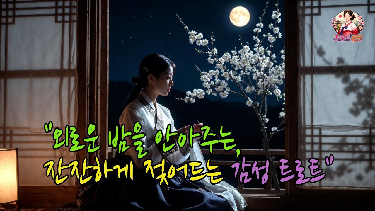 외로운 밤을 안아주는 잔잔하게 젖어드는 감성트로트 | 트로트 | 추억의노래 | 국악트로트 |