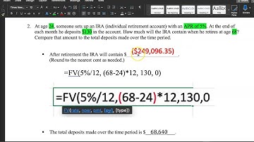 MTH 154 Section 9.4 Future Value Function Video