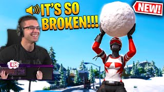 So Fortnite Just Added Explosive Snowballs Today...