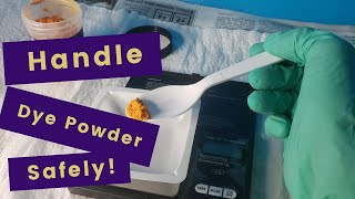 Handle Dye Powder Safely! || Build A Simple "Trap"