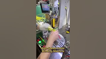 High-Speed Cable Winding Machine #craft #skills #tools  #manufacturing #howto #shorts #satisfying