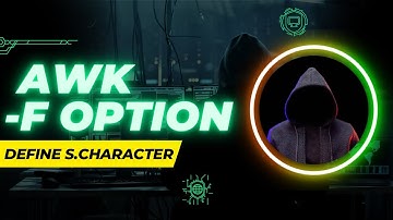 Linux AWK | -F option for defining special character as a field separator - [ 2 min demo ]