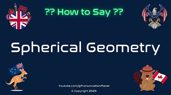 🌐📐 How to Pronounce Spherical Geometry? (CORRECTLY) | Pronunciation Planet