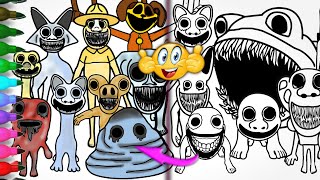 Zoonomaly Coloring Pages 🤗 How To COLOR ALL BOSSES and MONSTERS from ZOONOMALY game + MUSIC