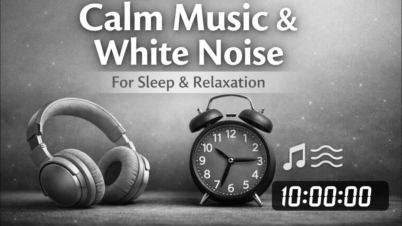 10 Hours of Low-Stimulation Calming Music to Soothing White Noise for Sleep & Relaxation
