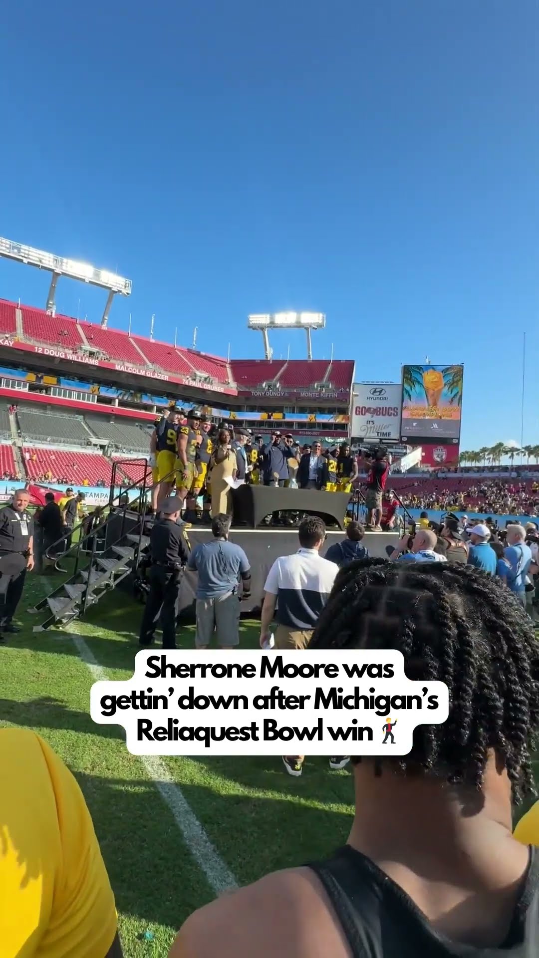 Sherrone Moore breaking it down after beating Bama ?