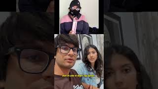 Two Girls React To Sourav Joshi Wife Face Reveal Gone Wrong