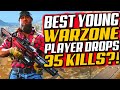 12 Year Old Drops 35 Kill Warzone Win! Reacting To The Best Young COD Player In The World?