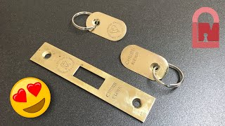 Awesome Vintage Key Rings Made From Upcycled Strike Plates