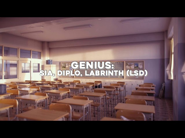 Genius - Sia, Diplo, Labrinth ( slowed + reverb + bass ) class=