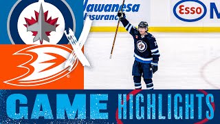 Winnipeg Jets vs. Anaheim Ducks - Game Highlights