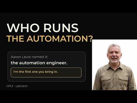 Video thumbnail: What is an automation engineer? Who turns AI into real work