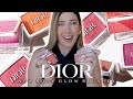 NEW DIOR ROSY GLOW BLUSHES : SWATCHES &amp; COMPARISONS OLD VS NEW FORMULA | PINK CORAL ROSEWOOD CHERRY