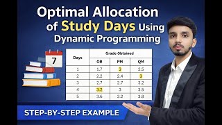 Optimal Allocation of Study Days to Maximize CGPA | Dynamic Programming Example