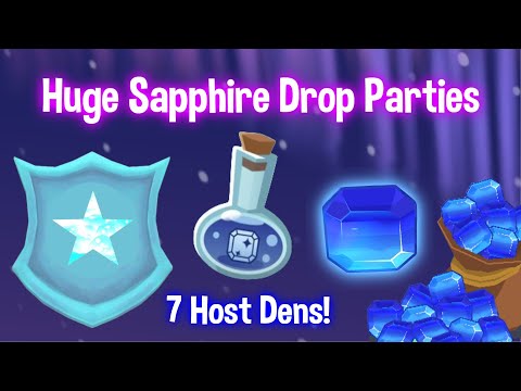HUGE SAPPHIRE DROP PARTIES ANNOUNCEMENT *7 HOSTS* Animal Jam | Icybassadors