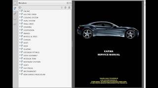 Fisker Karma 2011-2012  - Workshop Service Repair Manual