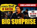 Biggest Announcement | Hindi Batch for All JE/AE Exams | Zero to Hero Batch| Big Surprise by Raj Sir