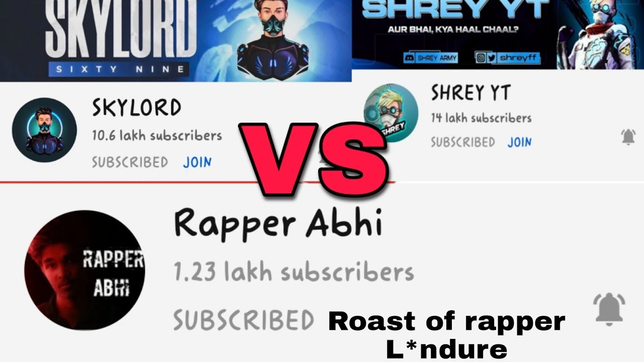 Sky Lord Rapper Rapper L*ndure roast ll reply against rapper abhi ll skylord vs shrey ...