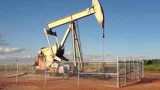 Old American Smaco oil well pumping unit