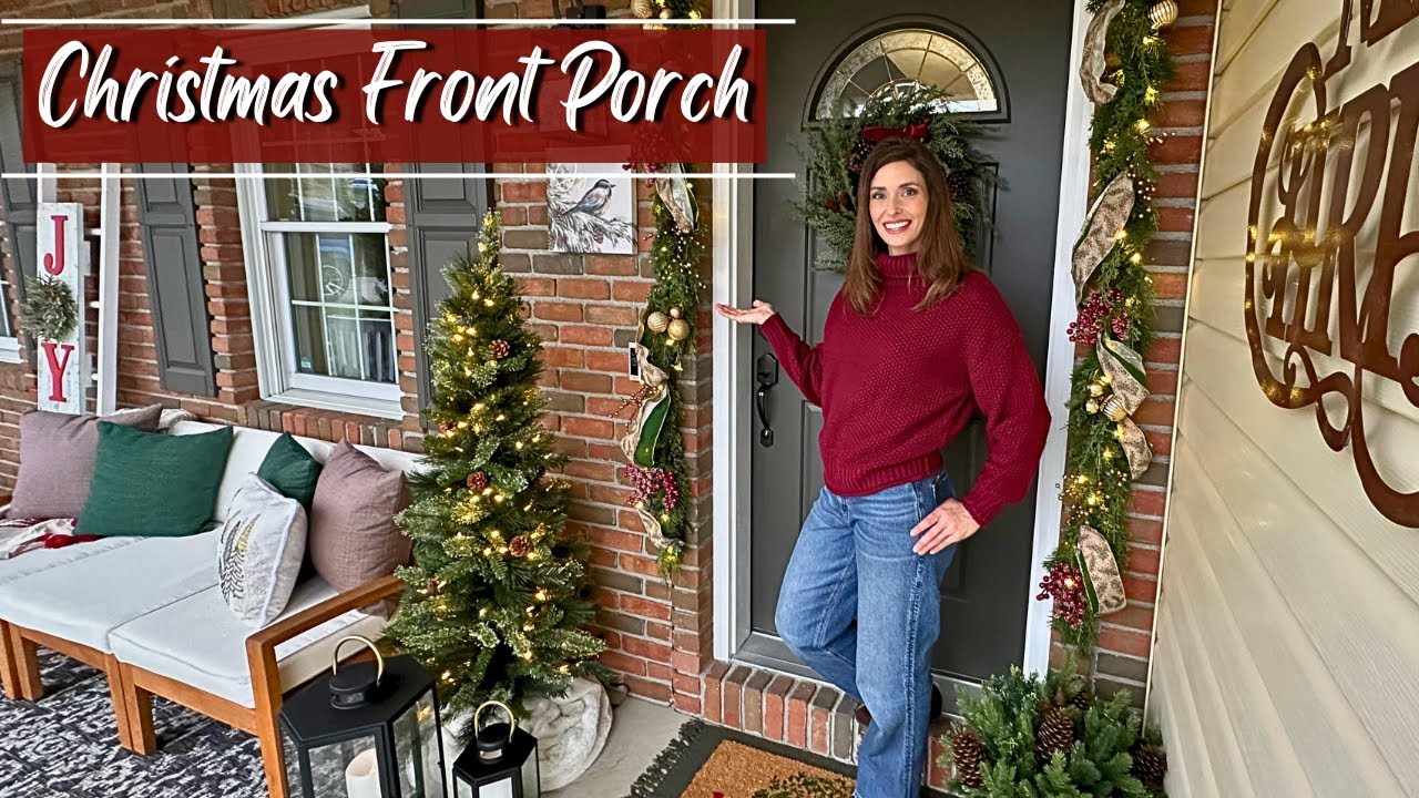 Cozy Christmas Front Porch Decorate With Me π | Christmas 2024 ...