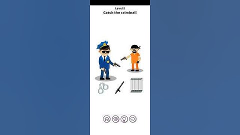Brain Puzzle Level 5 Catch the criminal - Gameplay Solution Walkthrough